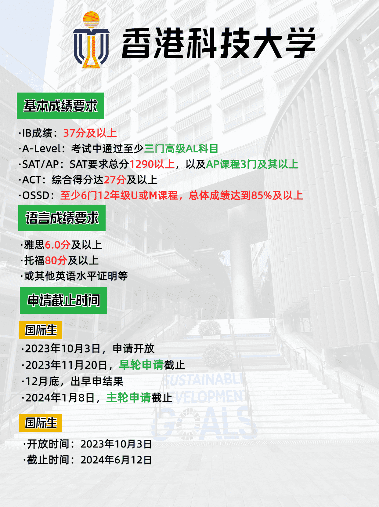 2024年香港科技大學本科申請要求、申請時間，別錯過了申請哦