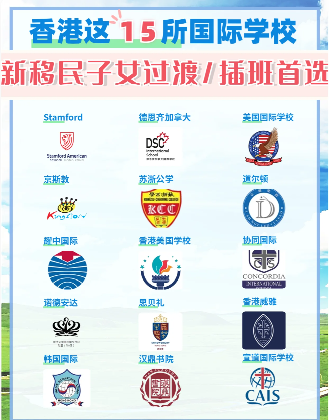 這15所香港國際學校，適合新移民家庭插班過渡